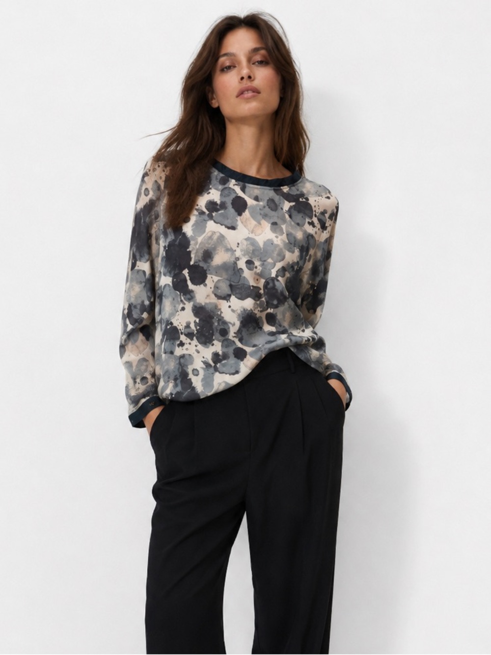 Garcia Sheer Patterned Top